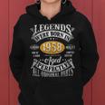 65 Geburtstag Vintage Legends Born In 1958 65 Years Old Frauen Hoodie