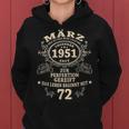 72 Geburtstag Geschenk Mann Mythos Legende März 1951 Frauen Hoodie