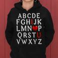 Alphabet Abc I Love You Valentines Day Heart Gifts Him Her Women Hoodie