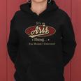Aris Name Aris Family Name Crest Women Hoodie