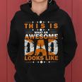 Awesome Dad Greatest Dad Fathers Day Greatest Dad Typography V2 Women Hoodie