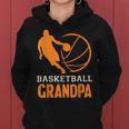 Basketball Opa Schwarzes Hoodie mit Spielergrafik