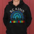Be Kind Autism Awareness Puzzle Rainbow Choose Kindness Women Hoodie
