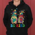 Be Kind Autism Gnomes Sunflower Autism Awareness Month 2023 Women Hoodie