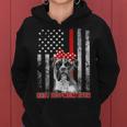 Best Dog Mom Ever Boxer Dog Mom Usa Flag Patriotic Women Hoodie