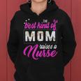Best Kind Of Mom Raises A Nurse Mothers Day Gift Floral Mama Women Hoodie
