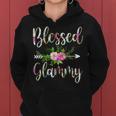 Blessed Glammy Floral For Women Mothers Day Grandma Women Hoodie