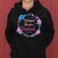 Blessed To Be Called Mom And Mormor Cute Colorful Floral Women Hoodie