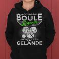 Boccia Die Boule Legende Betritt Das Gelände Boule Frauen Hoodie