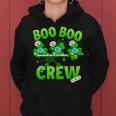 Boo Boo Crew Nurse St Patricks Day Shamrock Face Mask Nurse Women Hoodie