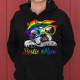 Bostie Mom For Lgbt Pride Boston Terrier Dogs Lovers Women Hoodie