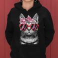 Breast Cancer Awareness Cat Mom Costume Pink Ribbon Gifts Women Hoodie