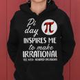 Buffalo Plaid Pi Symbol Pi Day Inspires Me Math Lover Gifts V3 Women Hoodie