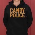 Candy Police Funny Halloween Costume Parents Mom Dad Women Hoodie