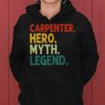 Carpenter Hero Myth Legend Retro Vintage Holzarbeiter Frauen Hoodie