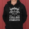 Collins Last Name Surname Tshirt Women Hoodie Graphic Print Hooded Sweatshirt