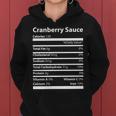 Cranberry Sauce Nutritional Facts Funny Thanksgiving Women Hoodie
