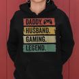 Daddy Ehemann Gaming Legende Vintage Video Gamer Papa Vater Frauen Hoodie