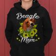 Dog Mom Mothers Day Gift Sunflower Beagle Mom Women Hoodie