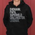 Ehemann Papa Grillmeister Frauen Hoodie