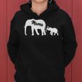 Elephant Mama With Baby Mothers Day Mom Gift Women Hoodie