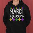 Family Matching Set Gag Funny Gift For Mom Wife Mardi Queen V2 Women Hoodie