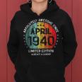 Fantastisch Seit April 1940 Männer Frauen Geburtstag Frauen Hoodie