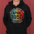 Fantastisch Seit April 1950 Männer Frauen Geburtstag Frauen Hoodie