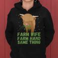 Farm Wife Farm Hand Same Thing - Funny Cow Women Hoodie