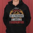 Firefighter Mom Proud Mom Of A Freaking Awesome Firefighter Women Hoodie