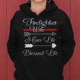 Firefighter Wife Mom Life Blessed Life V2 Women Hoodie