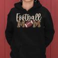 Football Mom Leopard Print Gift For Womens Women Hoodie