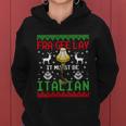Fragile Christmas Leg Lamp Fra Gee Lay It Must Be Italian Ugly Sweater Women Hoodie