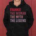 Frankie Frau Mythos Legende Hoodie, Personalisiertes Geburtstagsdesign