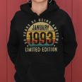 Funny 30 Years Old Vintage January 1993 30Th Birthday Gift Women Hoodie