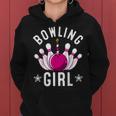 Funny Bowling Gift For Kids Cool Bowler Girls Birthday Party Women Hoodie