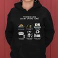 Funny Fishing Shirt Things I Do In My Spare Time Women Hoodie