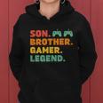 Funny Gamer Son Big Brother Gaming Legend Gift Boys Teens Women Hoodie
