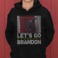 Funny Lets Go Brandon Falling Biden Ugly Christmas Sweater Women Hoodie