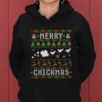 Funny Merry Chickmas Ugly Christmas Chicken Gift Women Hoodie