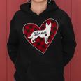 German Shepherd Mom Buffalo Plaid Heart Lover Gift Women Hoodie