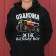 Grandma Of The Birthday Boy Monster Truck Birthday Party Women Hoodie