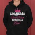 Grandma Of The Sweet Sixn Birthday Girl 16Th Pink Crown Women Hoodie