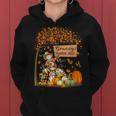 Grannys Pumpkin Patch Fall Leaves Scarecrow Thanksgiving Women Hoodie Graphic Print Hooded Sweatshirt