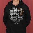 Grumpy Old Man Do What I Want Except I Gotta Ask My Wife Women Hoodie