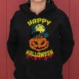 Halloween Grinsender Kürbis Horror Lustiges Spaß Frauen Hoodie