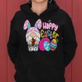 Happy Easter Day Bunny Gnome Hug Easter Eggs Hunting Women Hoodie