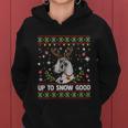 Harlequin Great Dane Dog Reindeer Ugly Christmas Sweater Great Gift Women Hoodie