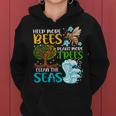 Help More Bees Plant More Trees Earth Day Climate Change Women Hoodie