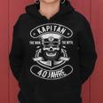 Herren 40 Geburtstag Mann Geschenk Lustig Captain Kapitän Frauen Hoodie